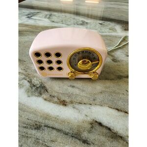 Greadio R919 Retro Bluetooth Speaker FM Radio Pink Gold Vintage Style Portable